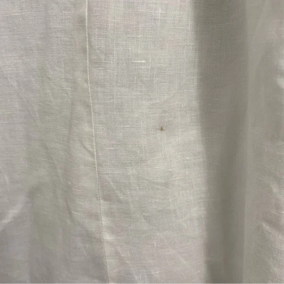 LAUREN RALPH LAUREN / Cream Linen Popover 3/4 Sleeve Tunic Size M - Picture 9 of 9